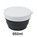 Silicone Folding Outdoor Instant Noodle Bowl/Food Storage Container