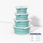 Foldable silicone picnic fruit lunch box