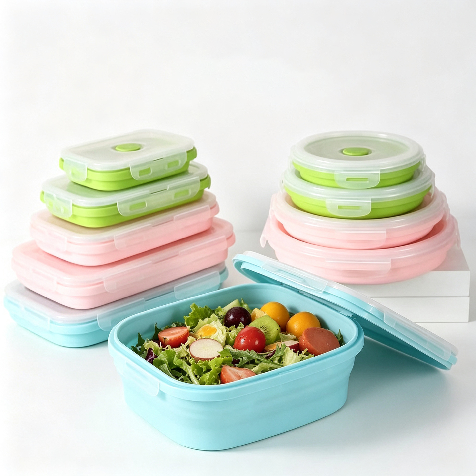 FoldFresh Silicone Bento Box