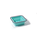 Square layered foldable silicone freezer lunch box